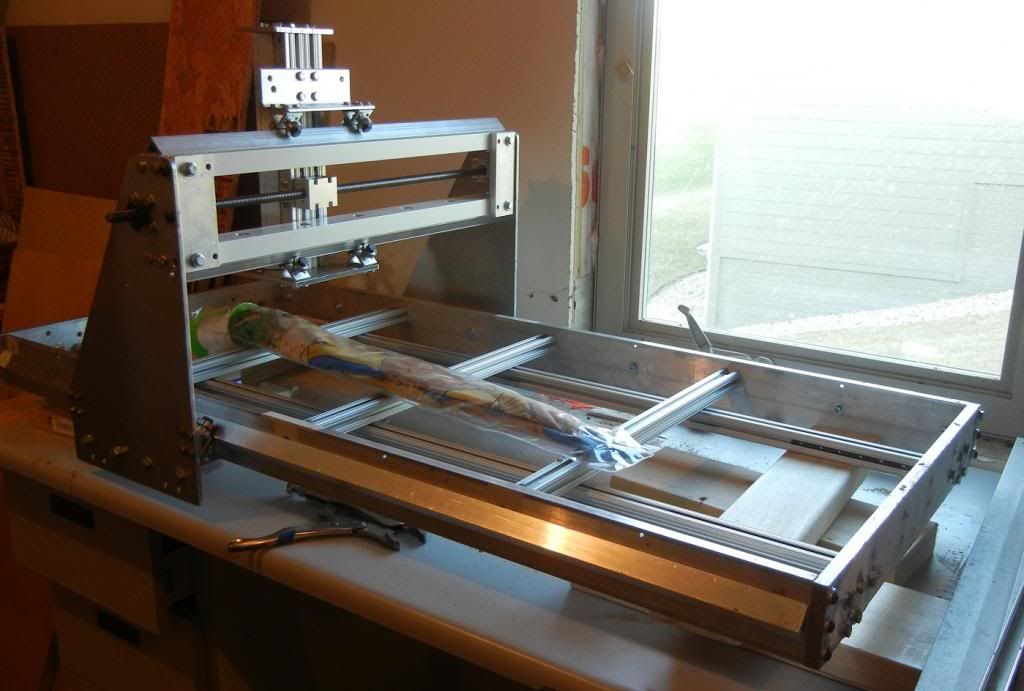 New Machine Build Eric's 3axis machine from scrap and scavenged parts